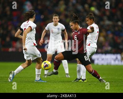 Lena Oberdorf of Germany during Women's International Friendly between England Women and Germany Women at Wembley stadium in London, England on November 09, 2019 (Photo by Action Foto Sport/NurPhoto) Stock Photo