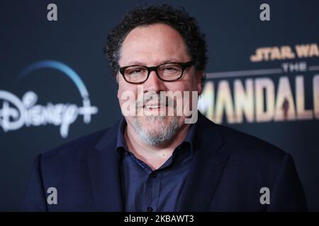 HOLLYWOOD, LOS ANGELES, CALIFORNIA, USA - NOVEMBER 13: Jon Favreau arrives at the Los Angeles Premiere Of Disney+'s 'The Mandalorian' held at the El Capitan Theatre on November 13, 2019 in Hollywood, Los Angeles, California, United States. (Photo by Xavier Collin/Image Press Agency/NurPhoto) Stock Photo