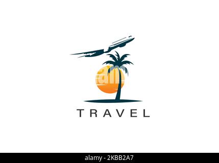 Travel logo template Stock Vector