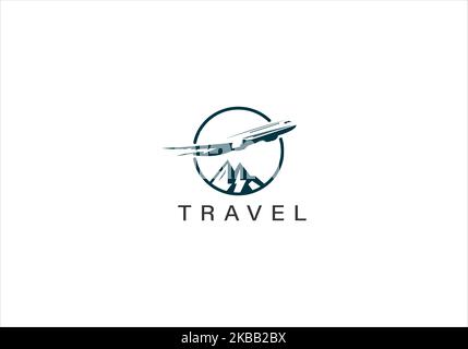 Travel logo template Stock Vector