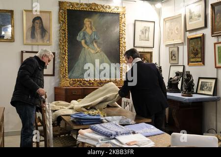 The Rake of Nuevo Futuro, with more than 80 stalls dedicated to restoration, antiques, decoration, fashion or culture. Collection is intended for foster children of the Nuevo Futuro Foundation. November 16, 2019 Spain (Photo by Oscar Gonzalez/NurPhoto) Stock Photo