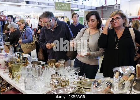 The Rake of Nuevo Futuro, with more than 80 stalls dedicated to restoration, antiques, decoration, fashion or culture. Collection is intended for foster children of the Nuevo Futuro Foundation. November 16, 2019 Spain (Photo by Oscar Gonzalez/NurPhoto) Stock Photo