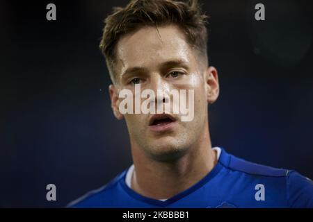 Alex Remiro of Real Sociedad during the Liga match between Real Sociedad and CD Leganes at Estadio Anoeta on November 10, 2019 in San Sebastian, Spain. (Photo by Jose Breton/Pics Action/NurPhoto) Stock Photo