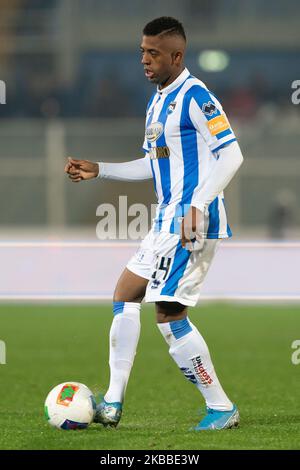 Jos Machin of Pescara Calcio during the Italian Serie B 2019/2020 match between Pescara Calcio 1936 and U.S. Cremonese at Stadio Adriatico Giovanni Cornacchia on November 22, 2019 in Pescara, Italy. (Photo by Danilo Di Giovanni/NurPhoto) Stock Photo