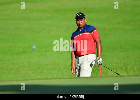 Photo of Mohamed Dzur Kaef during 21st Sarawak International Junior Golf Championship Final Round at Sarawak Golf Club on November 28, 2019 in Kuching ,Sarawak , Malaysia. (Photo by Muhammad Amir Abidin/NurPhoto) Stock Photo