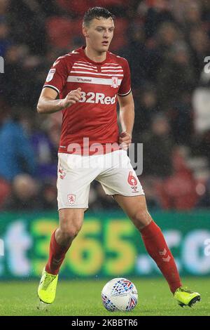 Dael Fry of Middlesbrough during the Sky Bet Championship match between Barnsley and Middlesbrough at Oakwell, Barnsley on Wednesday 27th November 2019. (Photo by Mark Fletcher/MI News/NurPhoto) Stock Photo