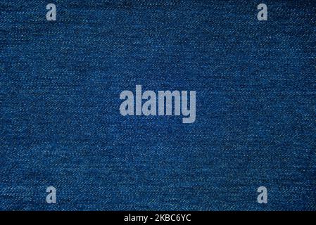 Dark blue denim texture background Stock Photo