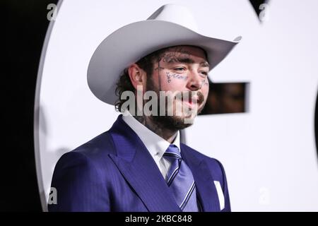 WEST HOLLYWOOD, LOS ANGELES, CALIFORNIA, USA - DECEMBER 05: Rapper Post Malone arrives at the 2019 GQ Men Of The Year Party held at The West Hollywood EDITION Hotel on December 5, 2019 in West Hollywood, Los Angeles, California, United States. (Photo by Xavier Collin/Image Press Agency/NurPhoto) Stock Photo