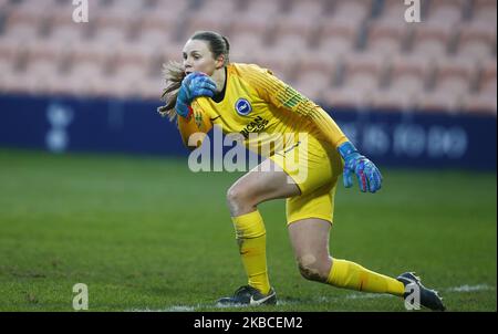 Megan Walsh of Brighton and Hove Albion WFC during Barclays FA Women's Super League between Tottenham Hotspur and Brighton & Hove Albion Women at The Hive Stadium , London, UK on 08 December 2019 (Photo by Action Foto Sport/NurPhoto) Stock Photo