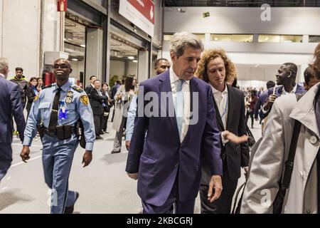 Former US Secretary of State John Kerry attends the COP25 Climate Change Summit in Madrid, Spain, on 10 December 2019. (Photo by Celestino Arce/NurPhoto) Stock Photo