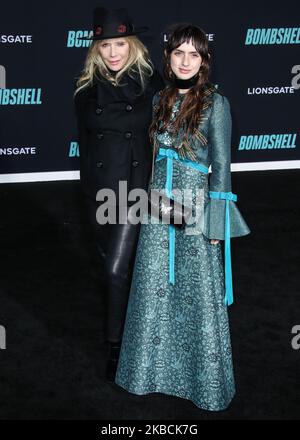 WESTWOOD, LOS ANGELES, CALIFORNIA, USA - DECEMBER 10: Actress Rosanna Arquette and daughter Zoe Bleu Sidel arrive at the Los Angeles Special Screening Of Liongate's 'Bombshell' held at the Regency Village Theatre on December 10, 2019 in Westwood, Los Angeles, California, United States. (Photo by Xavier Collin/Image Press Agency/NurPhoto) Stock Photo