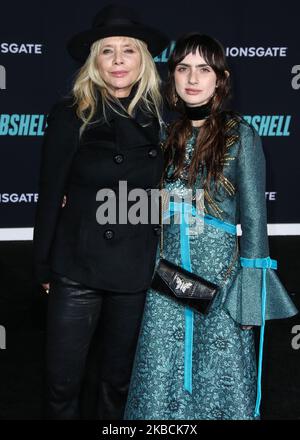 WESTWOOD, LOS ANGELES, CALIFORNIA, USA - DECEMBER 10: Actress Rosanna Arquette and daughter Zoe Bleu Sidel arrive at the Los Angeles Special Screening Of Liongate's 'Bombshell' held at the Regency Village Theatre on December 10, 2019 in Westwood, Los Angeles, California, United States. (Photo by Xavier Collin/Image Press Agency/NurPhoto) Stock Photo