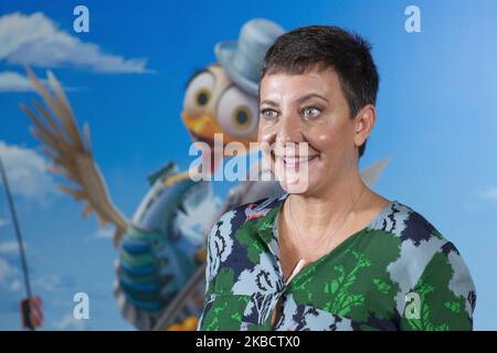 Spanish actress Eva Hache attends 'La Gallina Turuleca' presentation at Hotel Urso on December 13, 2019 in Madrid, Spain. (Photo by Oscar Gonzalez/NurPhoto) Stock Photo