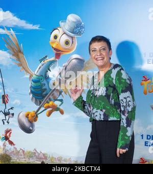 Spanish actress Eva Hache attends 'La Gallina Turuleca' presentation at Hotel Urso on December 13, 2019 in Madrid, Spain. (Photo by Oscar Gonzalez/NurPhoto) Stock Photo