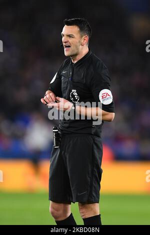 Referee Andrew Madley during the Premier League match at Molineux