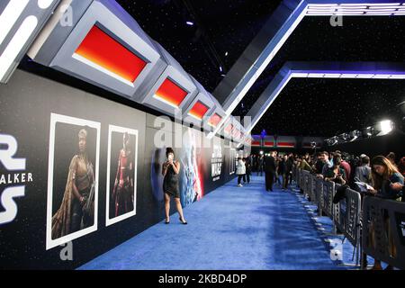 HOLLYWOOD, LOS ANGELES, CALIFORNIA, USA - DECEMBER 16: Atmosphere at the World Premiere Of Disney's 'Star Wars: The Rise Of Skywalker' held at the El Capitan Theatre on December 16, 2019 in Hollywood, Los Angeles, California, United States. (Photo by Xavier Collin/Image Press Agency/NurPhoto) Stock Photo