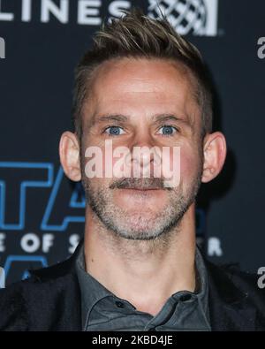 HOLLYWOOD, LOS ANGELES, CALIFORNIA, USA - DECEMBER 16: Actor Dominic Monaghan arrives at the World Premiere Of Disney's 'Star Wars: The Rise Of Skywalker' held at the El Capitan Theatre on December 16, 2019 in Hollywood, Los Angeles, California, United States. (Photo by Xavier Collin/Image Press Agency/NurPhoto) Stock Photo