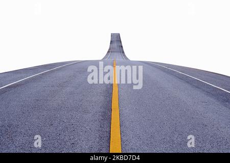 Asphalt road with lines,horizontal road texture background Stock Photo