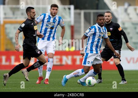 Jos Machin of Pescara Calcio 1936 during the Italian Serie B 2019/2020 match between Pescara Calcio 1936 and Trapani Calcio 1905 at Stadio Adriatico Giovanni Cornacchia on December 22, 2019 in Pescara, Italy. (Photo by Danilo Di Giovanni/NurPhoto) Stock Photo