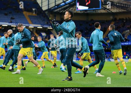 Southamptons Maya Yoshida during the Premier League match between Chelsea and Southampton at Stamford Bridge, London on Thursday 26th December 2019. (Photo by Leila Coker/MI News/NurPhoto) Stock Photo