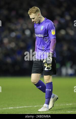 Cameron Dawson of Sheffield Wednesday during the Sky Bet Championship match between Sheffield Wednesday and Cardiff City at Hillsborough, Sheffield on Sunday 29th December 2019. (Photo Mark Fletcher/ MI News/NurPhoto) Stock Photo