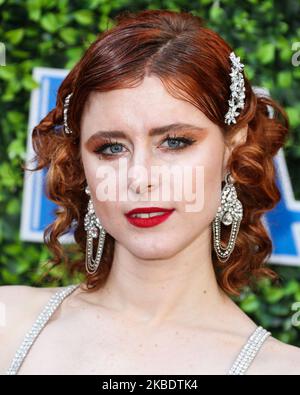 BEVERLY HILLS, LOS ANGELES, CALIFORNIA, USA - JANUARY 04: Singer Kiesza arrives at the 7th Annual Gold Meets Golden Event held at Virginia Robinson Gardens and Estate on January 4, 2020 in Beverly Hills, Los Angeles, California, United States. (Photo by Xavier Collin/Image Press Agency/NurPhoto) Stock Photo