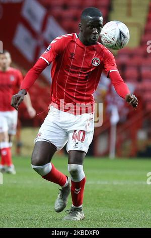 Brendan Wiredu of Charlton Athletic in action during the FA Cup match between Charlton Athletic and West Bromwich Albion at The Valley, London on Sunday 5th January 2020. (Photo by Jacques Feeney/MI News/NurPhoto) Stock Photo