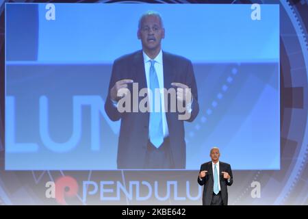 Stedman Graham, a leadership expert and NY Times best-selling author, speaks at Pendulum Summit, World's Leading Business and Self-Empowerment Summit, in Dublin Convention Center. On thursday, 9 January 2020, in Dublin, Ireland. (Photo by Artur Widak/NurPhoto) Stock Photo