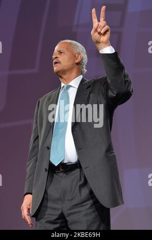 Stedman Graham, a leadership expert and NY Times best-selling author, speaks at Pendulum Summit, World's Leading Business and Self-Empowerment Summit, in Dublin Convention Center. On thursday, 9 January 2020, in Dublin, Ireland. (Photo by Artur Widak/NurPhoto) Stock Photo