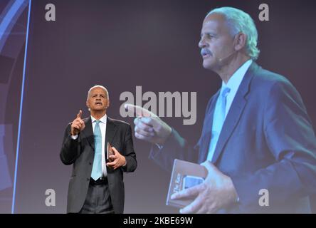 Stedman Graham, a leadership expert and NY Times best-selling author, speaks at Pendulum Summit, World's Leading Business and Self-Empowerment Summit, in Dublin Convention Center. On thursday, 9 January 2020, in Dublin, Ireland. (Photo by Artur Widak/NurPhoto) Stock Photo