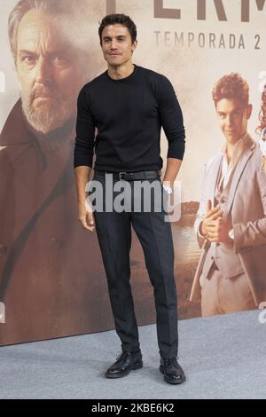 Spanish actor Alex Gonzalez attends 'Vivir Sin Permiso' Mediaset Presentation on January 10, 2020 in Madrid, Spain. (Photo by Oscar Gonzalez/NurPhoto) Stock Photo