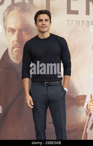 Spanish actor Alex Gonzalez attends 'Vivir Sin Permiso' Mediaset Presentation on January 10, 2020 in Madrid, Spain. (Photo by Oscar Gonzalez/NurPhoto) Stock Photo