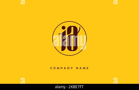 AI, IA Abstract Letters Logo Monogram Stock Vector