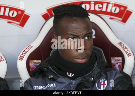 Mouhamadou Sarr during the Serie A football match between Torino FC and Bologna FC at Olympic Grande Torino Stadium on January 12, 2020 in Turin, Italy. Torino won 1-0 over Bologna. (Photo by Massimiliano Ferraro/NurPhoto) Stock Photo