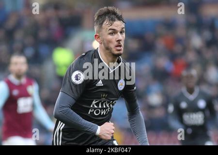 Leicester City's James Maddison in action during the Premier League match between Burnley and Leicester City at Turf Moor, Burnley on Sunday 19th January 2020. (Photo by Tim Markland/MI News/NurPhoto) Stock Photo