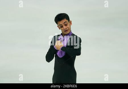 Artur Danielian of Russia during Men Free Skating at ISU European Figure Skating Championships in Steiermarkhalle, Graz, Austria on January 24, 2020. (Photo by Ulrik Pedersen/NurPhoto) Stock Photo