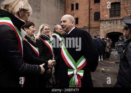 Mayor of Trieste Roberto Di Piazza attends Commemoration of the International Holocaust Remembrance Day on 27th January 2020, in Trieste, Italy. (Photo by Jacopo Landi/NurPhoto) Stock Photo