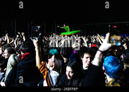 American punk rock band from California Zebrahead performs live at Lorenzini District in Milan, Italy, on January 28 2020. (Photo by Mairo Cinquetti/NurPhoto) Stock Photo