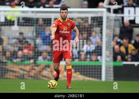 Grant Hanley of Norwich City in action during the Premier League match between Newcastle United and Norwich City at St. James's Park, Newcastle on Saturday 1st February 2020. (Photo by Mark Fletcher/MI News/NurPhoto) Stock Photo