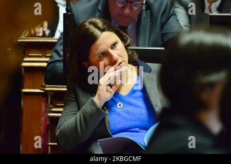 French Sports Minister Roxana Maracineanu attends at the session of questions to the government at the Senate on February 05, 2020 in Paris, France. (Photo by Daniel Pier/NurPhoto) Stock Photo