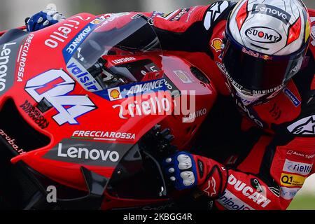 Andrea Dovizioso of Italy And Ducati Team during day two MotoGP Official Test Sepang 2020 at Sepang International Circuit on February 7 , 2020 in Sepang, Selangor ,Malaysia. (Photo by Muhammad Amir Abidin/NurPhoto) Stock Photo