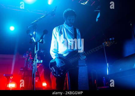 Simon Rix of Kaiser Chiefs performs live at Magazzini Generali in Milan, Italy, on February 08 2020. (Photo by Mairo Cinquetti/NurPhoto) Stock Photo