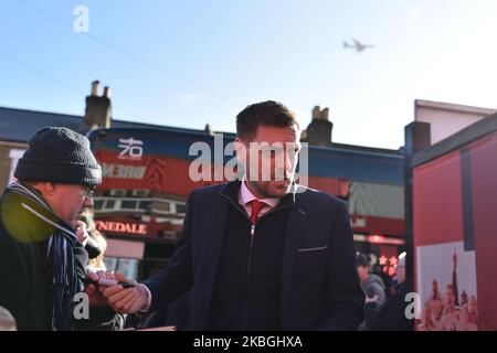 Jonathan Woodgate during the Sky Bet Championship match between Brentford and Middlesbrough at Griffin Park on February 8, 2020 in Brentford, England. (Photo by MI News/NurPhoto) Stock Photo