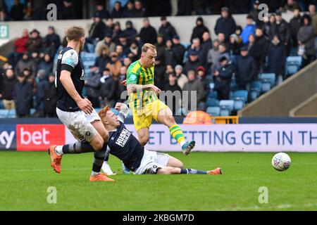 Kamil Grosicki of West Brom during the Sky Bet Championship match between Millwall and West Bromwich Albion at The Den on February 09, 2020 in London, England. (Photo by MI News/NurPhoto) Stock Photo