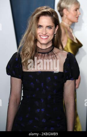 BEVERLY HILLS, LOS ANGELES, CALIFORNIA, USA - FEBRUARY 09: Amanda Peet arrives at the 2020 Vanity Fair Oscar Party held at the Wallis Annenberg Center for the Performing Arts on February 9, 2020 in Beverly Hills, Los Angeles, California, United States. (Photo by Xavier Collin/Image Press Agency/NurPhoto) Stock Photo