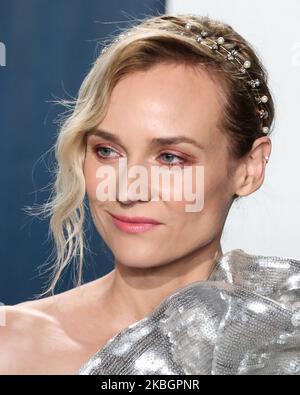 BEVERLY HILLS, LOS ANGELES, CALIFORNIA, USA - FEBRUARY 09: Diane Kruger arrives at the 2020 Vanity Fair Oscar Party held at the Wallis Annenberg Center for the Performing Arts on February 9, 2020 in Beverly Hills, Los Angeles, California, United States. (Photo by Xavier Collin/Image Press Agency/NurPhoto) Stock Photo