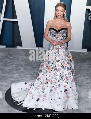 BEVERLY HILLS, LOS ANGELES, CALIFORNIA, USA - FEBRUARY 09: Sydney Sweeney arrives at the 2020 Vanity Fair Oscar Party held at the Wallis Annenberg Center for the Performing Arts on February 9, 2020 in Beverly Hills, Los Angeles, California, United States. (Photo by Xavier Collin/Image Press Agency/NurPhoto) Stock Photo