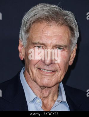 HOLLYWOOD, LOS ANGELES, CALIFORNIA, USA - FEBRUARY 13: Actor Harrison Ford arrives at the World Premiere Of 20th Century Studios' 'The Call Of The Wild' held at the El Capitan Theatre on February 13, 2020 in Hollywood, Los Angeles, California, United States. (Photo by Xavier Collin/Image Press Agency/NurPhoto) Stock Photo