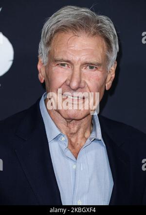 HOLLYWOOD, LOS ANGELES, CALIFORNIA, USA - FEBRUARY 13: Actor Harrison Ford arrives at the World Premiere Of 20th Century Studios' 'The Call Of The Wild' held at the El Capitan Theatre on February 13, 2020 in Hollywood, Los Angeles, California, United States. (Photo by Xavier Collin/Image Press Agency/NurPhoto) Stock Photo