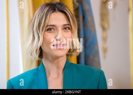 Anna Foglietta attends the ''Si Vive Una Volta Sola'' photocall at The St. Regis Hotel on February 14, 2020 in Rome, Italy. (Photo by Mauro Fagiani/NurPhoto) Stock Photo